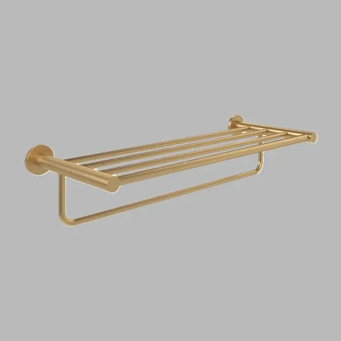 Suport pentru prosop, multiplu, 604 mm, auriu periat (Brushed Gold), Villeroy & Boch Elements Tender TVA15100600076 Popular