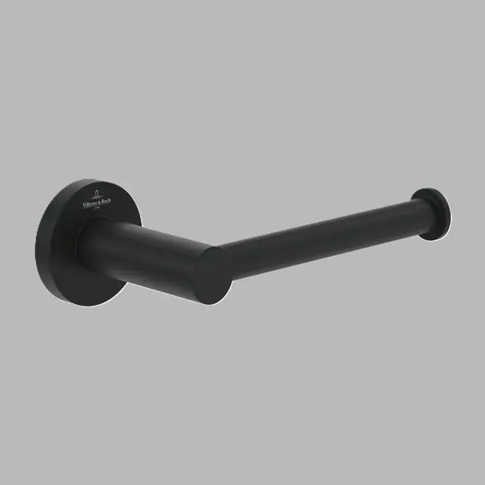Suport hartie igienica, fara capac, negru mat (Matt Black), Villeroy & Boch Elements Tender TVA151014000K5 Cumpărături sigure