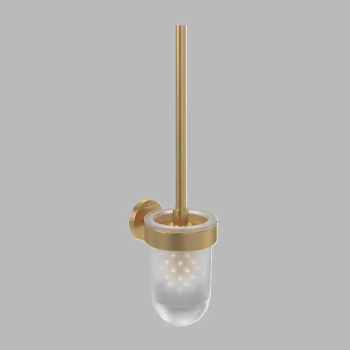 Set perie de toaleta, cu suport, auriu periat (Brushed Gold), Villeroy & Boch Elements Tender TVA15101600076 Plată sigură