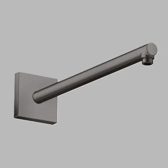 Brat de dus, montaj pe perete, 390 mm, antracit periat (Brushed Black Chrome), Square, Axor ShowerSolutions 26436340 Ofertă de sezon