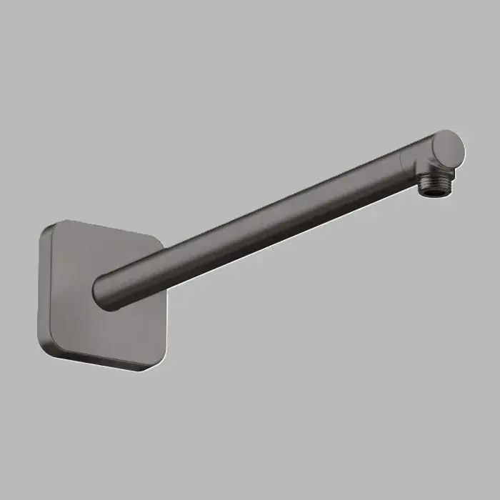 Brat de dus, montaj pe perete, 390 mm, antracit periat (Brushed Black Chrome), Softsquare, Axor ShowerSolutions 26967340 Reducere extra