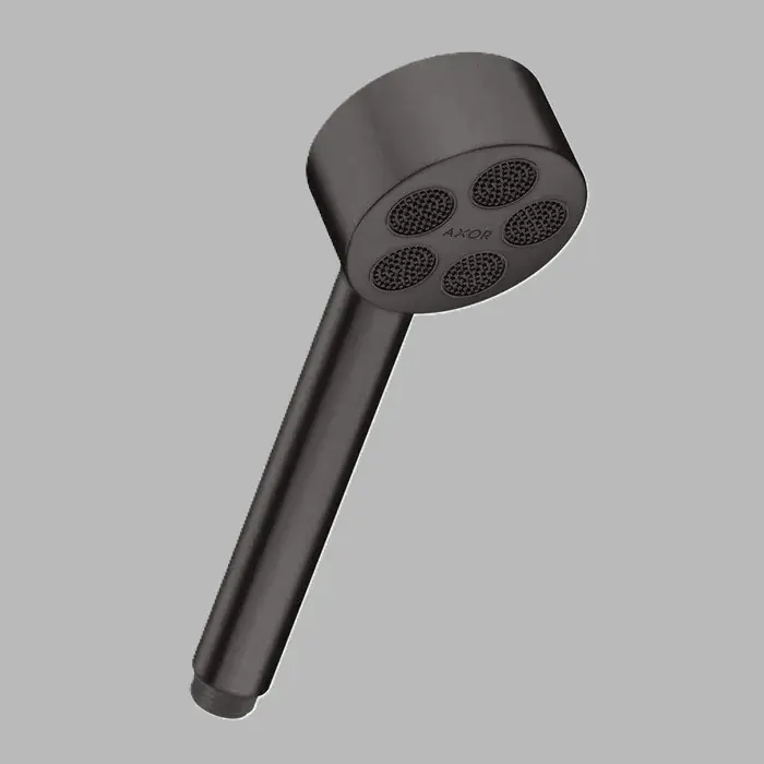 Para de dus mobila, rotunda, 1 Jet, cu EcoSmart, antracit periat (Brushed Black Chrome), Axor One 48651340 Cumpără online