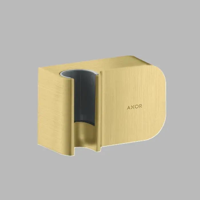 Porter, suport de dus, cu racord furtun, alama periat (Brushed Brass), Axor One 45723950 Reducere extra