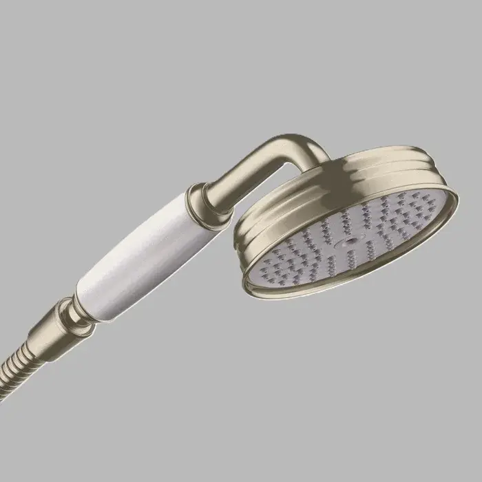 Para de dus mobila, rotunda, 1 Jet, nichel periat (Brushed Nickel), Axor Montreux 16320820 Ultima șansă