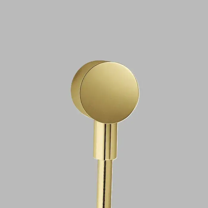 Cumpărături sigure Cot de iesire Fixfit, pentru furtun de dus, auriu lucios (Polished Gold Optic), Axor Starck 27451990