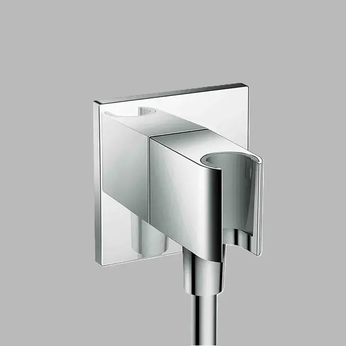 Livrare expres Suport de dus Square, cu racord pentru furtun dus, crom lucios, Axor ShowerSolutions 36734000