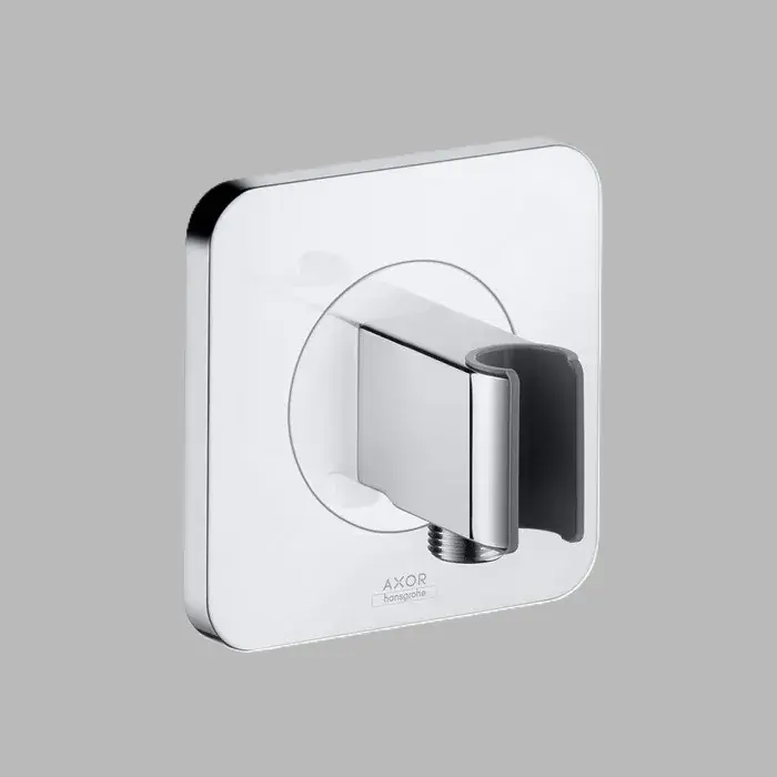 Noutate Suport de dus Softsquare, cu racord pentru furtun dus, crom lucios, Axor Citterio 36724000