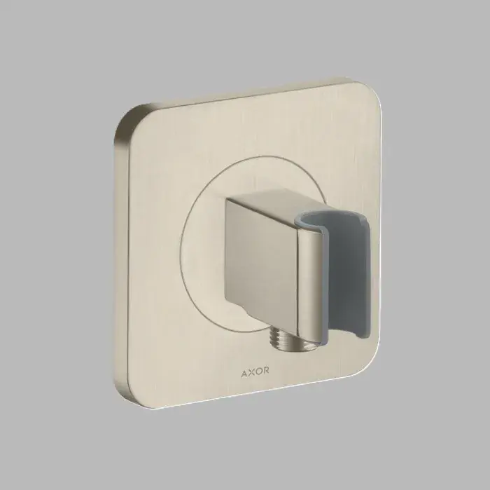 Reducere de preț Suport de dus Softsquare, cu racord pentru furtun dus, nichel periat (Brushed Nickel) Axor Citterio 36724820