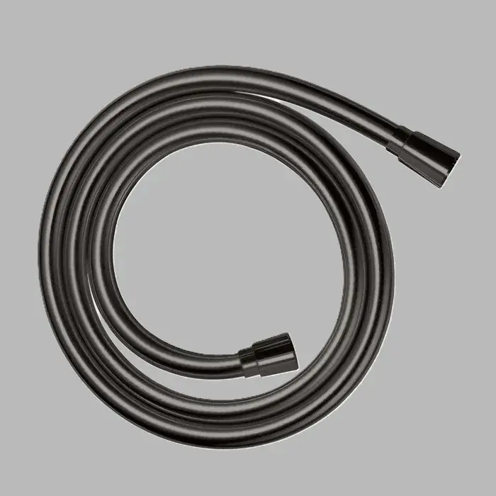 Promoție Furtun de dus, cu efect metalic 1.25 m, cu piulite conice, antracit periat (Brushed Black Chrome), Axor Starck 28622340