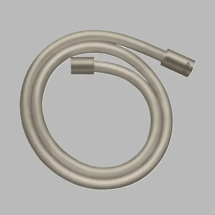 Furtun de dus, cu efect metalic 2.00 m, cu piulite cilindrice, nichel periat (Brushed Nickel), Axor Starck 28284820 Ultima șansă