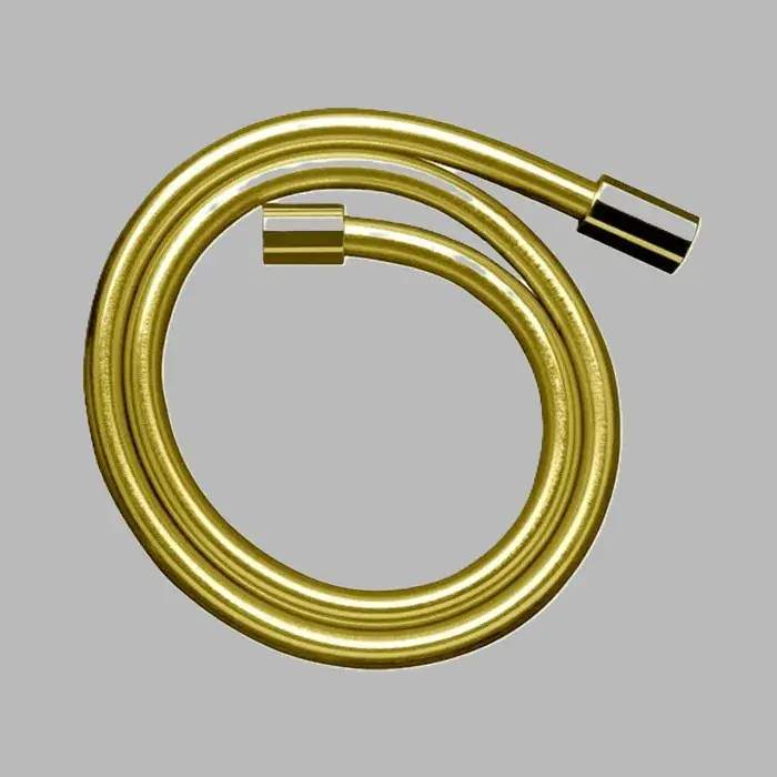 Disponibil imediat Furtun de dus, cu efect metalic 2.00 m, cu piulite cilindrice, auriu lucios (Polished Gold Optic), Axor Starck 28284990