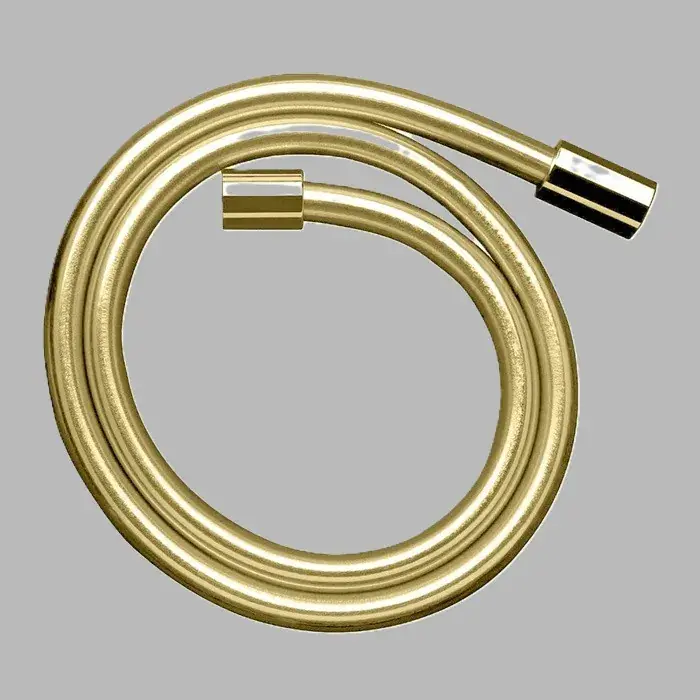 Furtun de dus, cu efect metalic 1.60 m, cu piulite cilindrice, auriu lucios (Polished Gold Optic), Axor Starck 28286990 Cumpără acum
