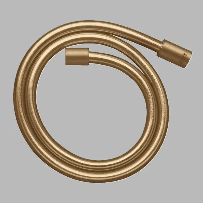 Preț redus Furtun de dus, cu efect metalic 1.25 m, cu piulite cilindrice, bronz periat (Brushed Bronze), Axor Starck 28282140