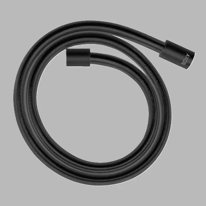 Furtun de dus, cu efect metalic 1.25 m, cu piulite cilindrice, antracit periat (Brushed Black Chrome), Axor Starck 28282340 Preferatul clienților