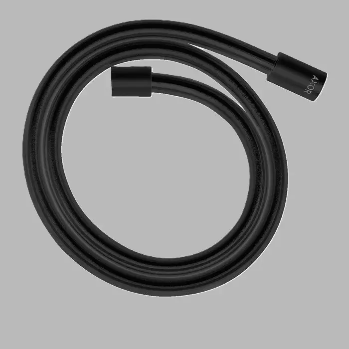 Ofertă de sezon Furtun de dus, cu efect metalic 1.25 m, cu piulite cilindrice, negru mat (Matt Black), Axor Starck 28282670
