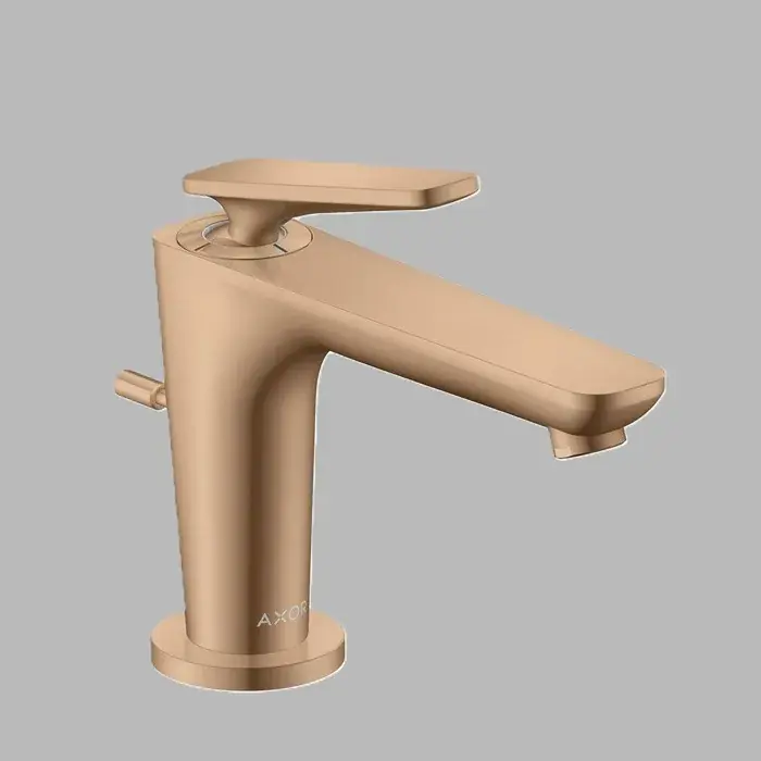 Baterie lavoar monocomanda 90, CoolStart, cu EcoSmart, cu ventil pop-up, bronz periat (Brushed Bronze), Axor Citterio C 49010140 Disponibil imediat