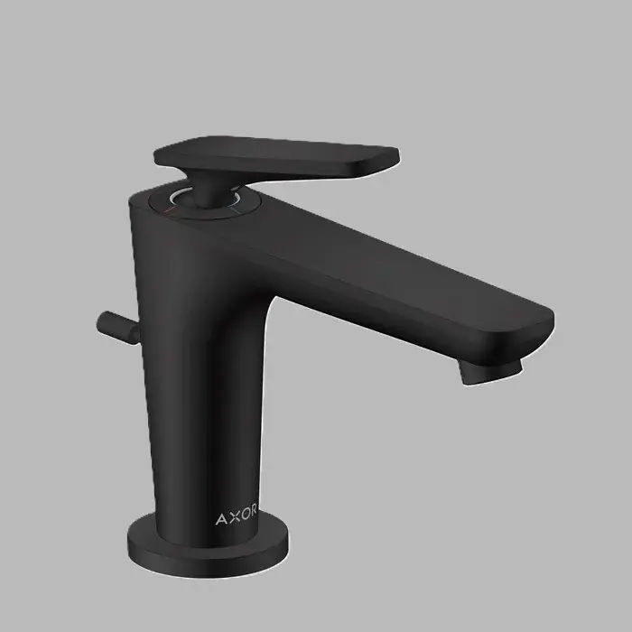 Baterie lavoar monocomanda 90, CoolStart, cu EcoSmart, cu ventil pop-up, negru mat (Matt Black), Axor Citterio C 49010670 Preferatul clienților