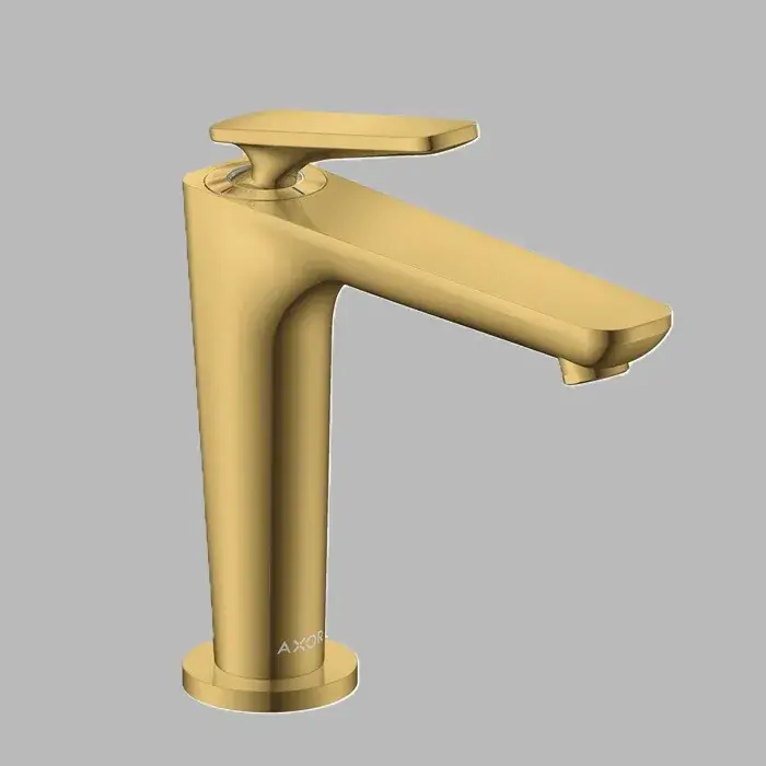 Baterie lavoar monocomanda 125, CoolStart, cu EcoSmart, cu ventil deschis, auriu lucios (Polished Gold Optic), Axor Citterio C 49040990 Livrare rapidă