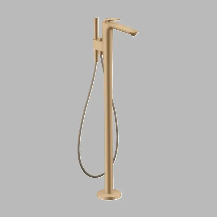 Baterie cada dus monocomanda, freestanding, cu set de dus, bronz periat (Brushed Bronze), Axor Citterio C 49440140 Preț mic