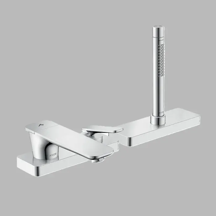 Ofertă limitată Baterie cada dus monocomanda, montaj pe cada, cu set de dus, crom lucios, Axor Citterio C 49430000