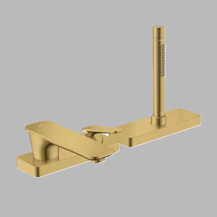 Promoție Baterie cada dus monocomanda, montaj pe cada, cu set de dus, auriu lucios (Polished Gold Optic), Axor Citterio C 49430990
