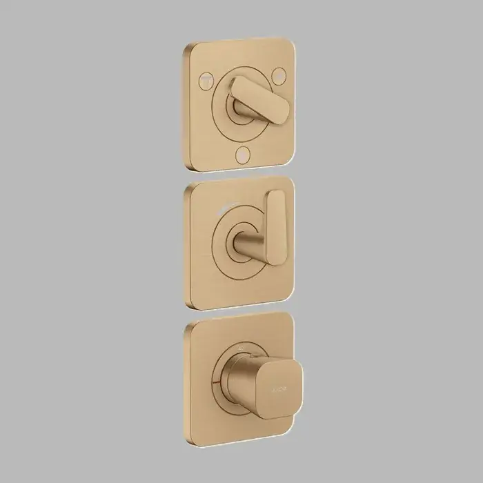 Baterie cada dus incastrata, termostatata, cu 3 functii, bronz periat (Brushed Bronze), Axor Citterio C 49710140 Ofertă exclusivă