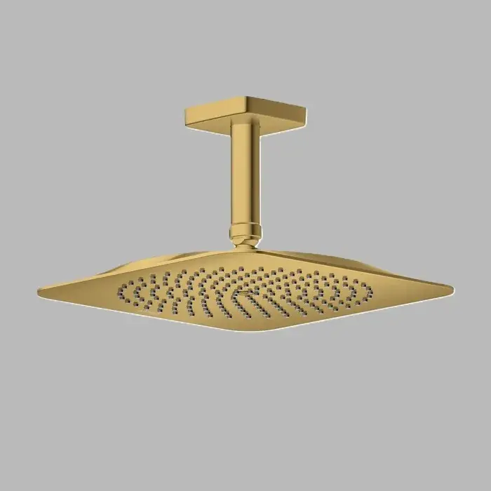 Set para de dus fixa 270, 1 jet, EcoSmart, cu brat de dus, racord de tavan, auriu lucios (Polished Gold Optic), Axor Citterio C 28793990 Cel mai vândut
