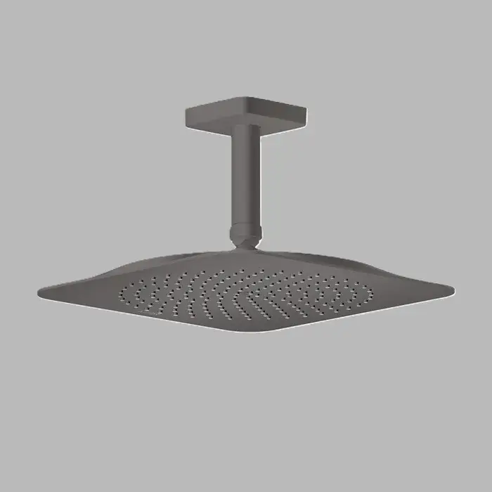 Ofertă Set para de dus fixa 270, 1 jet, cu brat de dus, racord de tavan, antracit periat (Brushed Black Chrome), Axor Citterio C 28792340