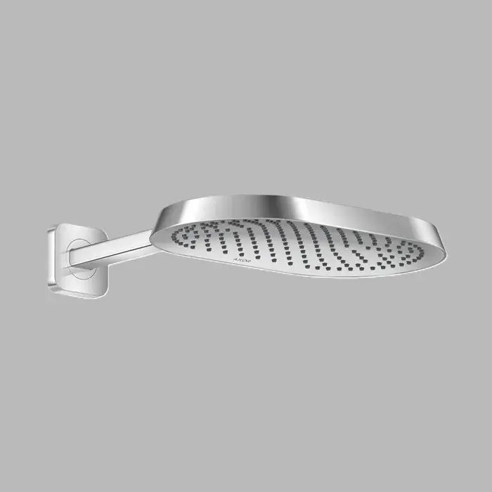 Ofertă de sezon Dus fix 370x220, 1jet, EcoSmart, cu brat de dus, crom lucios, Axor ShowerSphere 39749000