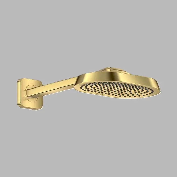 Dus fix 250x160, 1jet, EcoSmart+, cu brat de dus, auriu lucios (Polished Gold Optic), Axor ShowerSphere 39770990 Ofertă de sezon