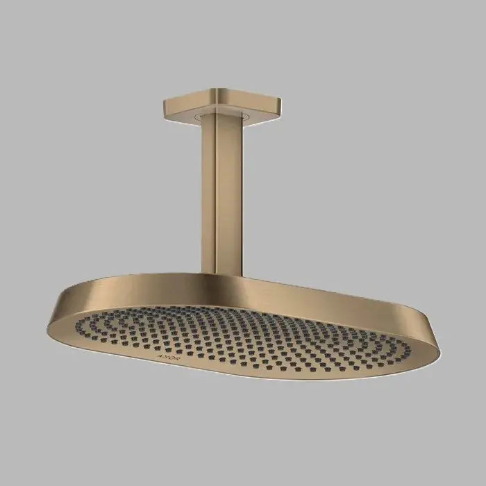 Dus fix 370x220, 2jet, EcoSmart, cu racord de tavan, bronz periat (Brushed Bronze), Axor ShowerSphere 39758140 Disponibil imediat