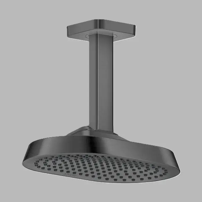 Dus fix 250x160, 1jet, EcoSmart+, cu racord de tavan, antracit periat (Brushed Black Chrome), Axor ShowerSphere 39771340 Cumpărături sigure