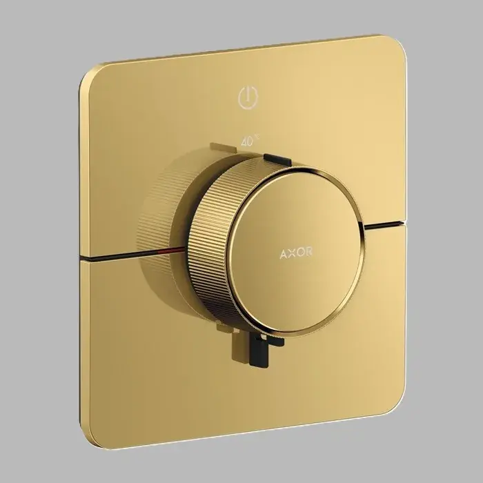 Mai ieftin Baterie de dus incastrata, Softsquare, cu termostat, 1 Jet, auriu lucios (Polished Gold Optic), Axor ShowerSelect ID 36758990