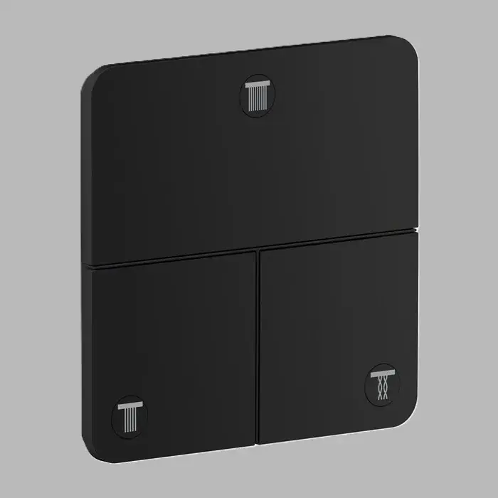 Unitate comanda, Softsquare, fara mixare, 3 functii, negru mat (Matt Black), Axor ShowerSelect ID 36781670 Lichidare de stoc