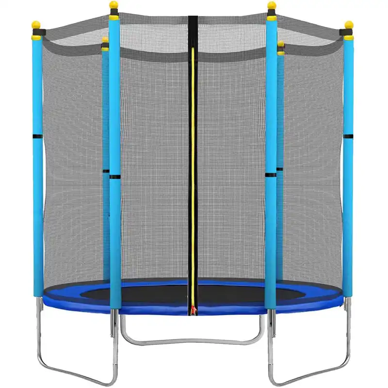 Mai ieftin Trambulina Blue, cu plasa de protectie exterioara, 140 cm