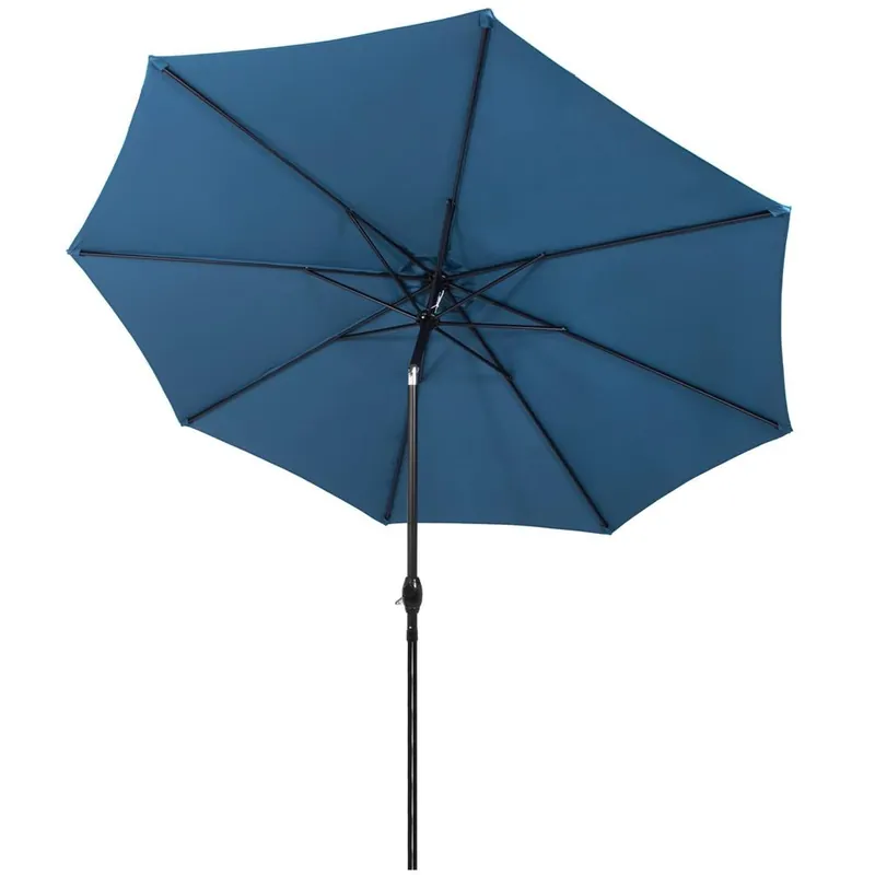 Bestseller Umbrela terasa gradina, cu manivela si inclinare, diametru 300cm, Albastru