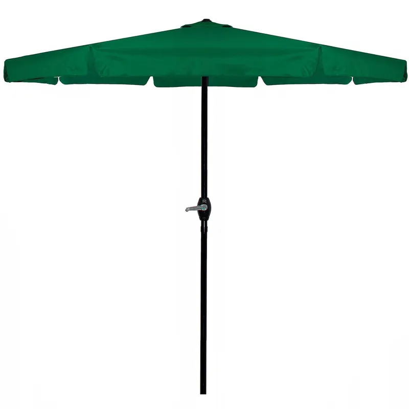 RESIGILAT Umbrela terasa gradina, cu manivela, diametru 400cm, Verde Calitate înaltă