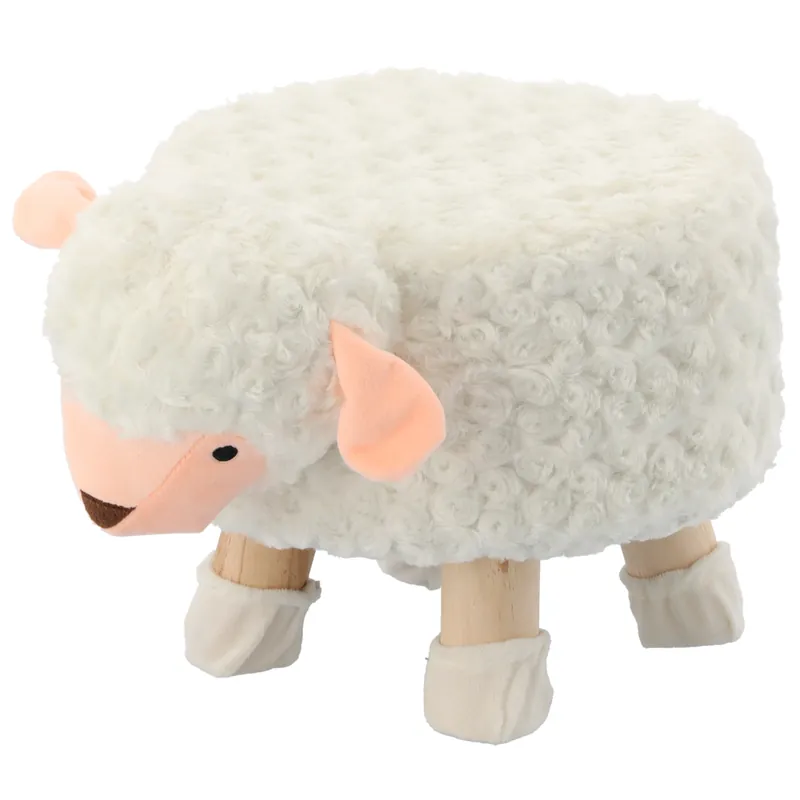 Ofertă limitată Taburet pentru copii, 28x25cm, maxim 50kg, model oaie