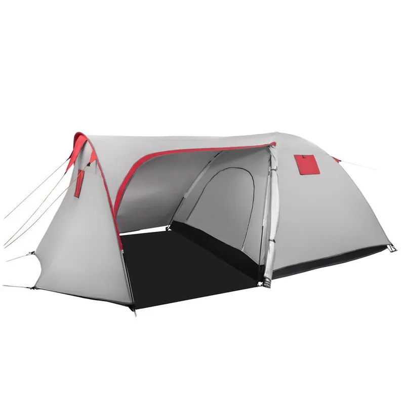 Cel mai bun preț Cort plaja sau camping, impemeabil, cu terasa, 4 locuri, 200x350x135cm, gri