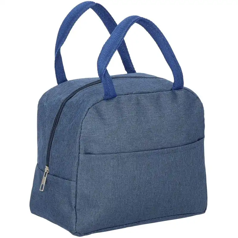 Livrare expres Geanta frigorifica cu izolatie termica pentru mancare, 21x10x23cm, albastru
