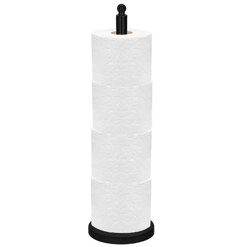 Ofertă specială Suport hartie igienica tip tija, 52cm, negru mat
