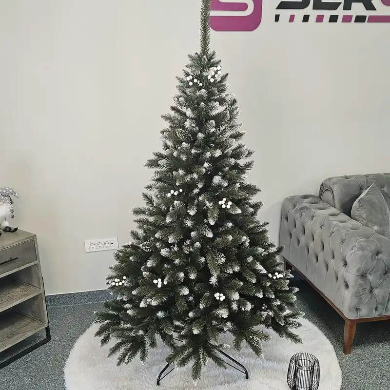 Preferatul clienților Brad artificial Christmas Deluxe by Sersimo, WhiteBerry, 2D, 180cm