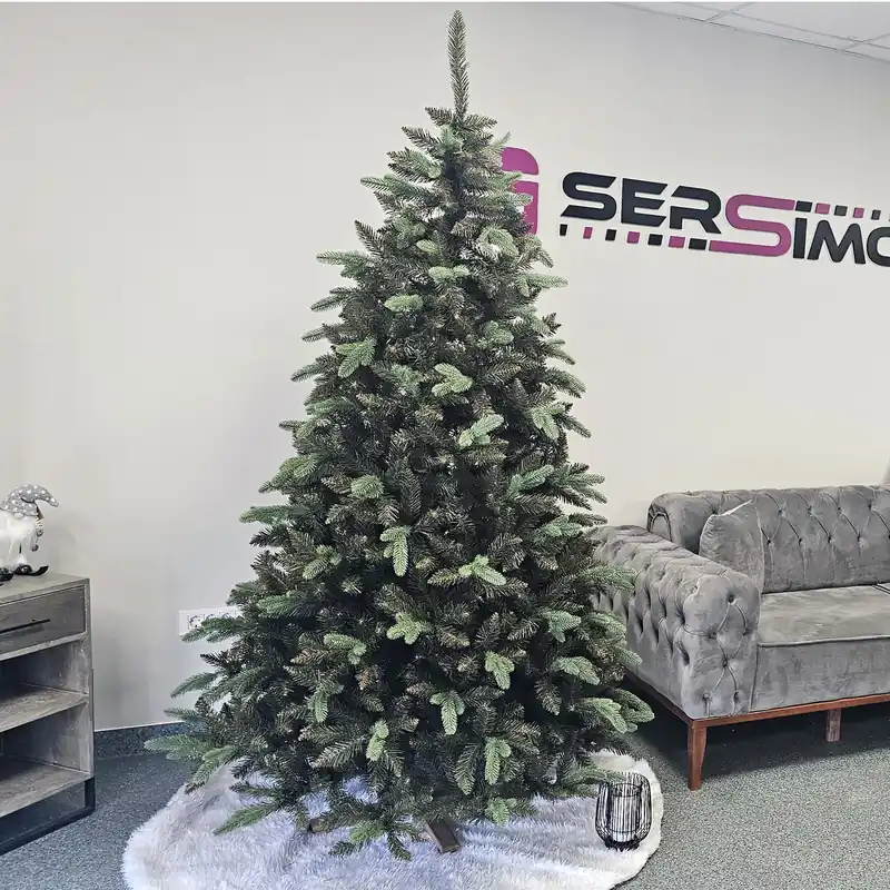 Ieftin Brad artificial Christmas Deluxe by Sersimo, Siberian Premium, 2D+3D, 240cm