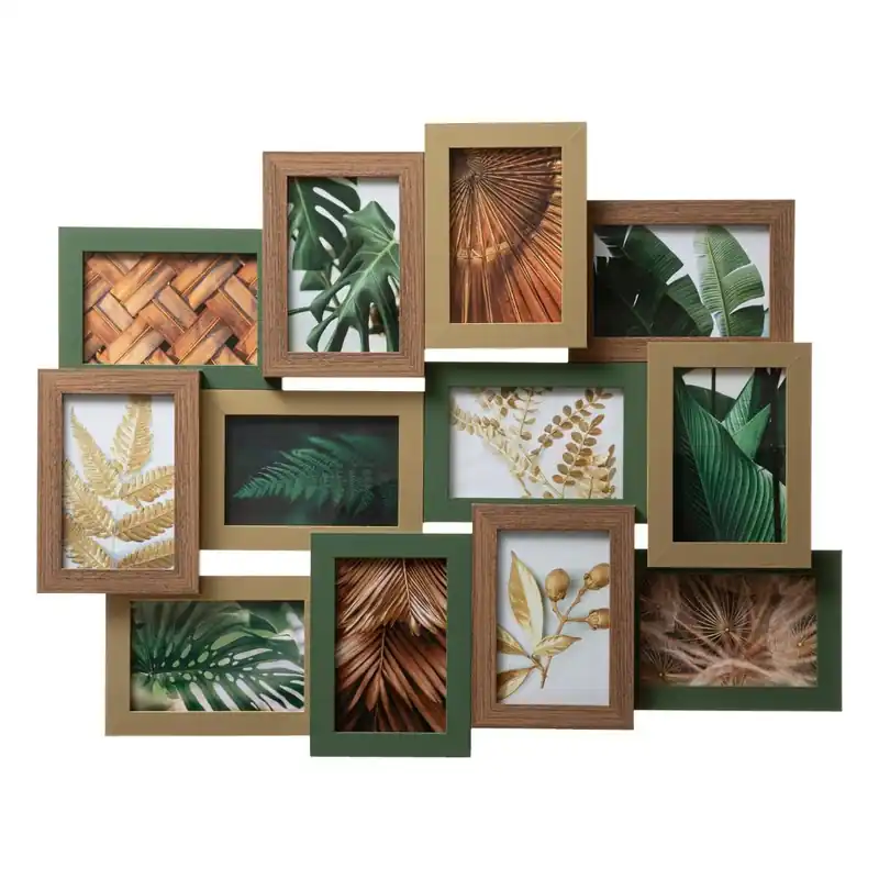 Cumpărături sigure RESIGILAT Rama foto Atmosphera Julia colaj 12 poze 10×15 cm, MDF si sticla, 65×51 cm, multicolor