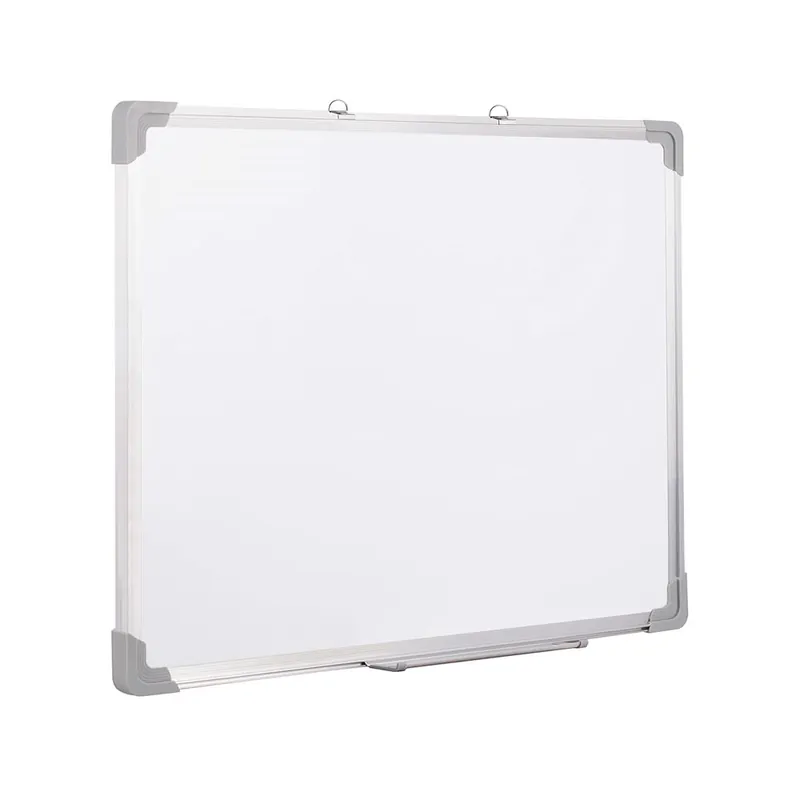 Noutate RESIGILAT Tabla de scris de perete, magnetica, cu raft inferior, 90x120cm, alb