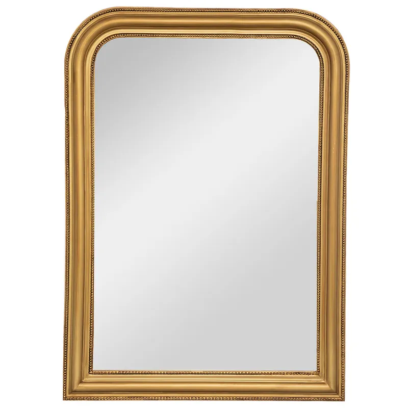 Calitate înaltă RESIGILAT Oglinda decorativa verticala Atmosphera Adele cu rama din lemn bej, 74×104 cm