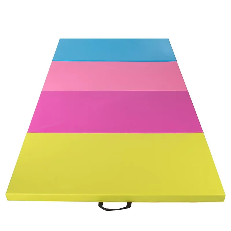 Cumpără online RESIGILAT Saltea fitness groasa, dimensiune XXL, pentru antrenamente gimnastica, 240x120x5 cm, multicolor