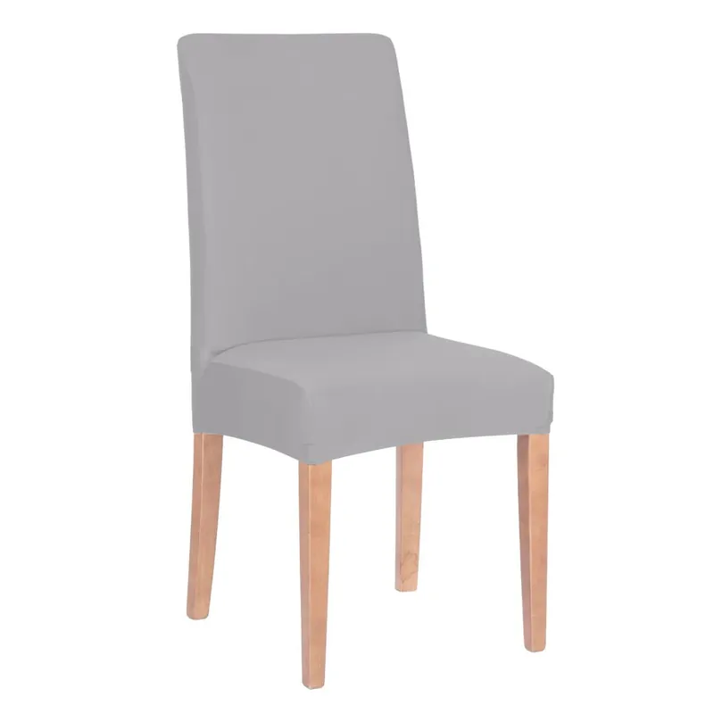Husa universala pentru scaun, marime universala, poliester si spandex, 45 x 60 cm, gri Ofertă specială