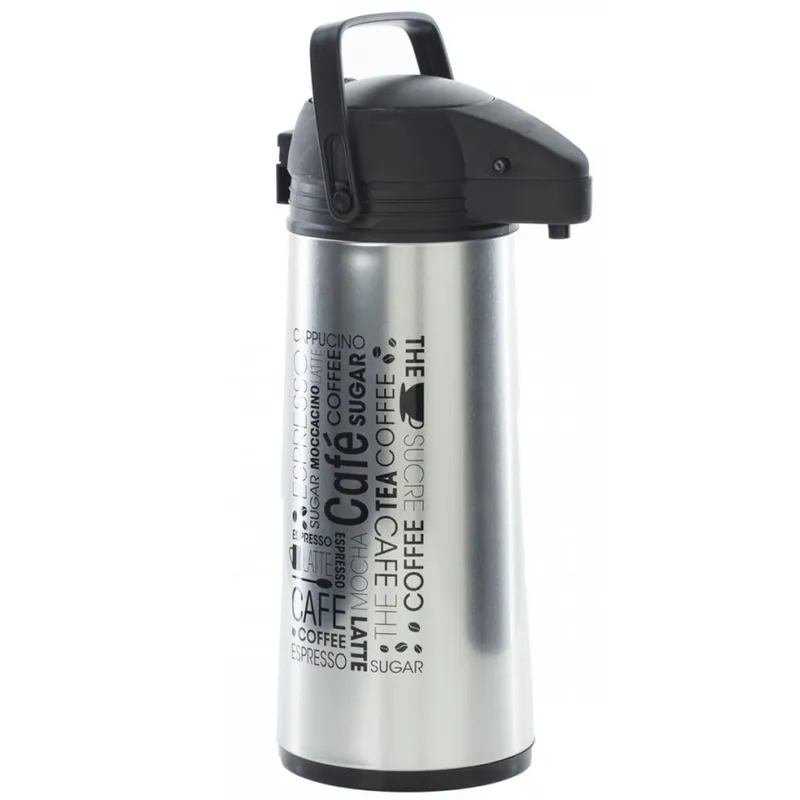 Termos bauturi 5Five Neta, inox, 1.8 litri, 17x13x36 cm, argintiu Retur ușor