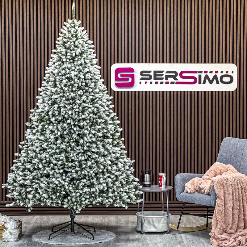 Discount Brad artificial Christmas Deluxe by Sersimo, Polar Winter Select, integral 3D, 250 cm